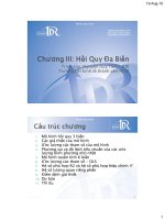 Tài liệu Chương III: Hồi quy đa biến - Trình bày: Nguyễn Duy Tâm doc