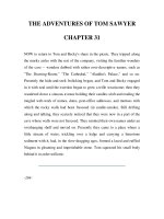 Tài liệu LUYỆN ĐỌC TIẾNG ANH QUA TÁC PHẨM VĂN HỌC-THE ADVENTURES OF TOM SAWYER CHAPTER 31 docx