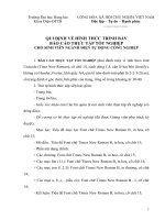 Quy định về trình bày báo cáo thực tập tốt nghiệp