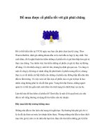 Tài liệu Để mua được cổ phiếu tốt với giá phải chăng pdf