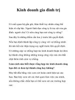 Tài liệu Kinh doanh gia đình trị pdf