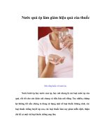 Tài liệu Nước quả ép làm giảm hiệu quả của thuốc pdf