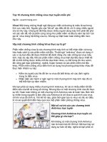 Tài liệu Top 10 chương trình chống virus trực tuyến miễn phí pdf