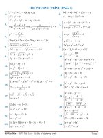 100 PHƯƠNG TRÌNH,HỆ PHƯƠNG TRÌNH CÓ LỜI GIẢI CHI TIẾT