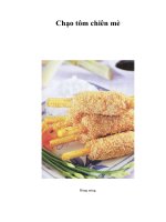 Tài liệu Chạo tôm chiên mè pdf