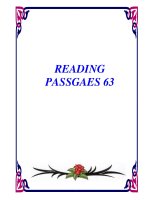 Tài liệu READING PASSGAES 63 ppt