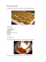 Tài liệu Bánh cookies bí ngô pdf