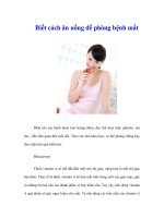 Tài liệu Biết cách ăn uống để phòng bệnh mắt ppt