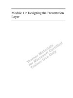Tài liệu Module 11: Designing the Presentation Layer pdf