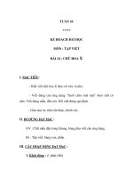 Tài liệu Tập viết - Chữ hoa X Y ppt