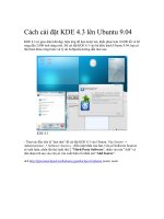 Tài liệu Cách cài đặt KDE 4.3 lên Ubuntu 9.04 pdf