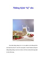 Tài liệu Những bệnh “kị” sữa pdf
