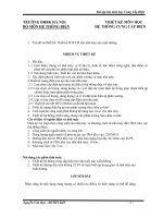 Tài liệu Bài tập lớn môn học - Hệ thống cung cấp điện ppt