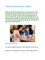 Tài liệu “Thế lực” tiêu dùng mới! –phần 2 doc