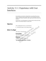 Tài liệu Activity 11.1: Experience with User Interfaces docx
