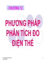 Tài liệu CHƯƠNG 12: PHƯƠNG PHÁP PHÂN TÍCH ĐO ĐIỆN THẾ doc