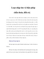 Tài liệu Loạn nhịp tim và biện pháp chẩn đoán, điều trị docx