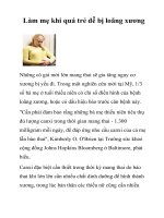 Tài liệu Làm mẹ khi quá trẻ dễ bị loãng xương pdf