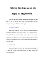Tài liệu Những dấu hiệu cảnh báo nguy cơ ung thư da docx