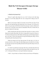 Tài liệu Bệnh Dự Trữ Glycogen ppt