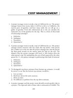 Tài liệu Project Management Professional-Chapter 13a (Question) pdf