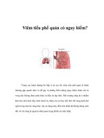 Tài liệu Viêm tiểu phế quản có nguy hiểm? docx