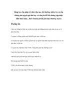 Tài liệu Đăng ký, cấp phép tổ chức đào tạo, bồi dưỡng, kiểm tra và cấp chứng chỉ ngoại ngữ-tin học và chuyên đề bồi dưỡng cập nhật kiến thức khác...theo chương trình giáo dục thường xuyên doc