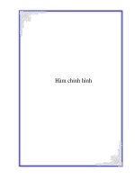 Tài liệu Hàm chỉnh hình pdf