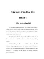 Tài liệu Các bước triển khai BSC (Phần 4) pptx
