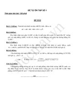 Tài liệu 5 bộ đề thi tự ôn môn toán cực hay ppt