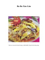 Tài liệu Ba Ba Xào Lăn doc