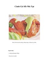Tài liệu Cánh Gà Sốt Mù Tạt docx