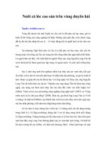 Tài liệu Nuôi cá lóc cao sản trên vùng duyên hải docx