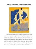 Tài liệu Thành công được tìm thấy từ thất bại pptx