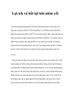 Tài liệu Lợi ích và bất lợi khi niêm yết docx