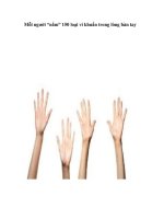 Tài liệu Mỗi người “nắm” 150 loại vi khuẩn trong lòng bàn tay ppt