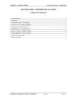 Tài liệu SECTION 03100 COMMON EXCAVATION pptx