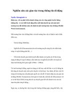 Tài liệu Nghiên cứu các giao tác trong thông tin di động doc