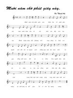 Tài liệu Bài hát mười năm chờ phút giây này - Vũ Thành An (lời bài hát có nốt) pdf
