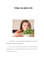 Tài liệu Giúp con giảm cân pdf