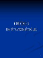 Tài liệu Tóm tắt và trình bày dữ liệu_chương 3 pdf