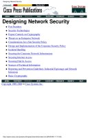 Tài liệu Designing Network Security doc
