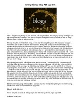 Tài liệu Blog (hướng dẫn làm Blog) docx