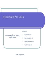 Đồ án tốt nghiệp doanh nghiệp tư nhân 