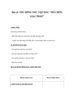 Tài liệu Lịch sử 5 - THU ĐÔNG 1947, VIỆT BẮC “MỒ CHÔN GIẶC PHÁP” pdf