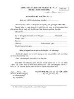 Tài liệu BM.TG.03 - Bản đăng ký người vào tu pdf