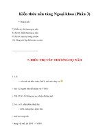 Tài liệu Kiến thức nền tảng Ngoại khoa (Phần 3) doc