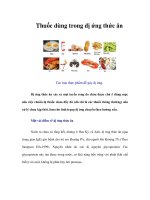 Tài liệu Thuốc dùng trong dị ứng thức ăn doc