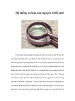 Tài liệu Hệ thống cơ bản của nguyên lí đổi mới doc
