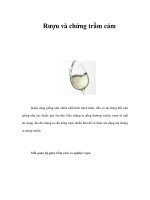 Tài liệu Rượu và chứng trầm cảm doc